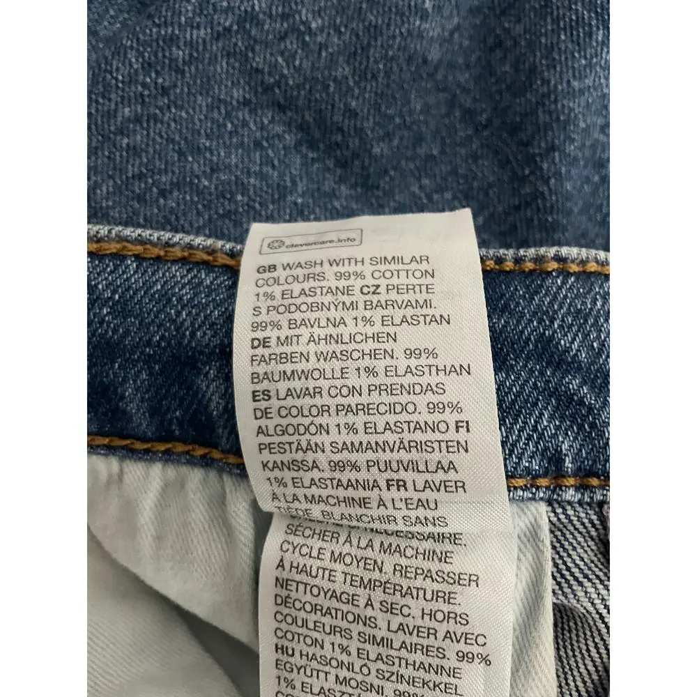 & Other Stories 'Favourite' Blue Cut Denim Jeans Size 27/30